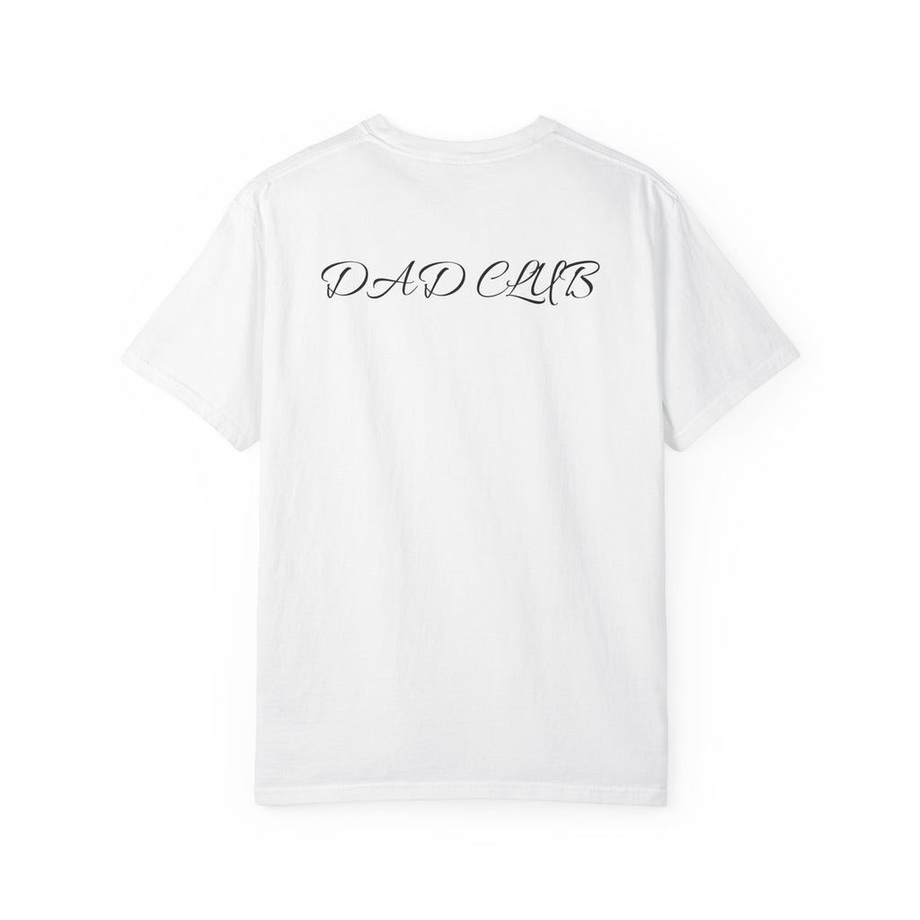 welcome to the dad club T-shirt | minimal circle design, script back print
